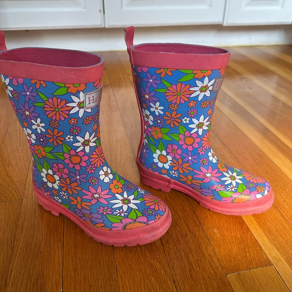 Hatley Kids Floral Rain Boots size 11
